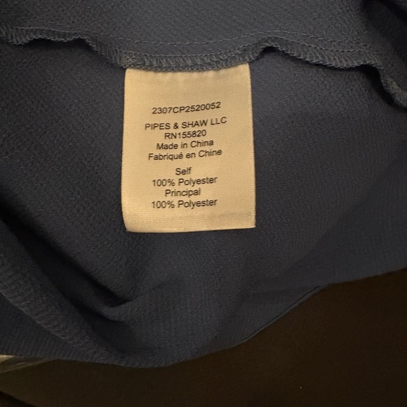 Veronica Beard Kura Blue Cowl Neck Dress, Long, Sleeveless - Picture 6 of 7